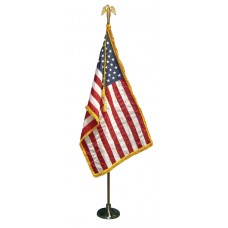 9' Indoor 4x6' U.S. Flag Set