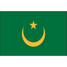 4x6" Hand Held Mauritania Flag