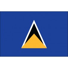 6x10' Nylon St Lucia Flag