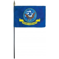 8x12" Hand Held Navy Flag