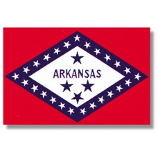 4x6" Hand Held Arkansas Flag